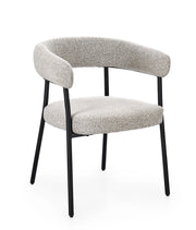Sedia con braccioli Giaele 59.5x56.5x75.5cm Nero Tortora BIZZOTTO