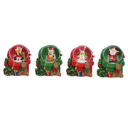 Palla di vetro resina poltrona verde e rosso 4 assortiti D4,5cm Peraga Christmas