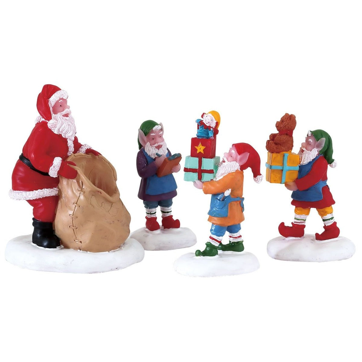 OFFERTA LEMAX SANTA'S WONDERLAND - HOLLY JOLLY HARDWARE + SNOWY CHRISTMAS TREE + PRESENT PROCESSION