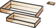 Vassoio piccolo Decorativo in Legno - Marrone 20x10cm
