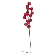 Ramo plastica bacche 88 cm rosso Peraga Christmas