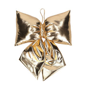 Fiocco tessuto lucido oro 20x28 cm Peraga Christmas