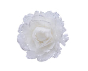 FIORE CON CLIP BIANCO 11X5CM
