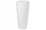 VASO TONDO ALTO 100CM BIANCO OTTICO