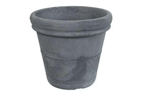 VASO TERRANO LISCIO 50CM GRIGIO ANTICATO