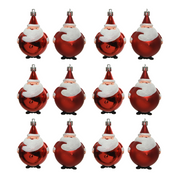 OFFERTA 12 BABBO NATALE DA APPENDERE H.8.5 ROSSO ASSORTITO