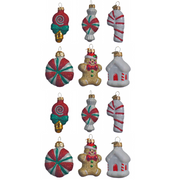 OFFERTA 12 DOLCETTI NATALIZI APPENDIBILE 3X5X7,4CM MODELLO ASSORTITO