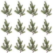OFFERTA 12 RAMI NATALIZI PINO H36CM VERDE