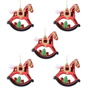 OFFERTA 5 CAVALLI A DONDOLO DA APPENDERE H.10 ROSSO