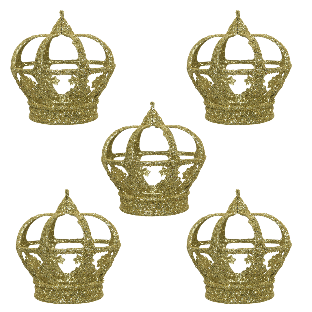 OFFERTA 5 CORONE DA APPENDERE H.9 ORO CHIARO