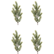 OFFERTA 4 RAMI NATALIZI DI PINO H50CM VERDE