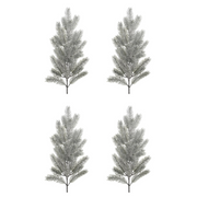 OFFERTA 4 RAMI NATALIZI PINO H50CM BIANCO