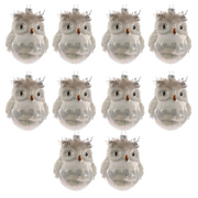 OFFERTA 5 COPPIE DI GUFI 10CM APPENDIBILE BIANCO