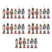 OFFERTA 5 CONFEZIONI DA 6 SCHIACCIANOCI APPENDIBILI 3,5X3,5X12CM ASSORTITI