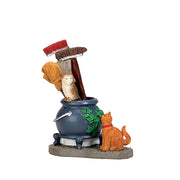 CALDERONE PORTASCOPE - CAULDRON BROOM HOLDER
