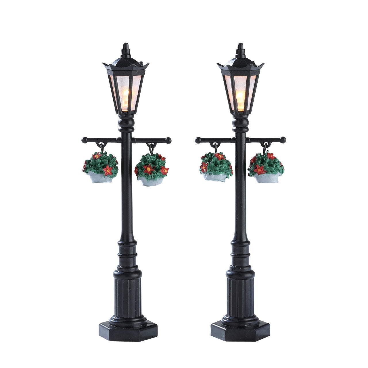 VECCHI LAMPIONI INGLESI - OLD ENGLISH LAMP POST SET DA 2