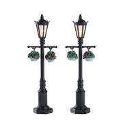 VECCHI LAMPIONI INGLESI - OLD ENGLISH LAMP POST SET DA 2