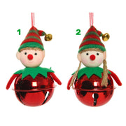 1 PENDAGLIO ELFO CON CAMPANELLINI 11CM IN POLIESTERE MODELLO ASSORTITO