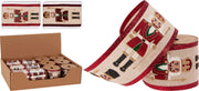 Nastro Natalizio Schiaccianoci 270x6cm - Rosso Assortito