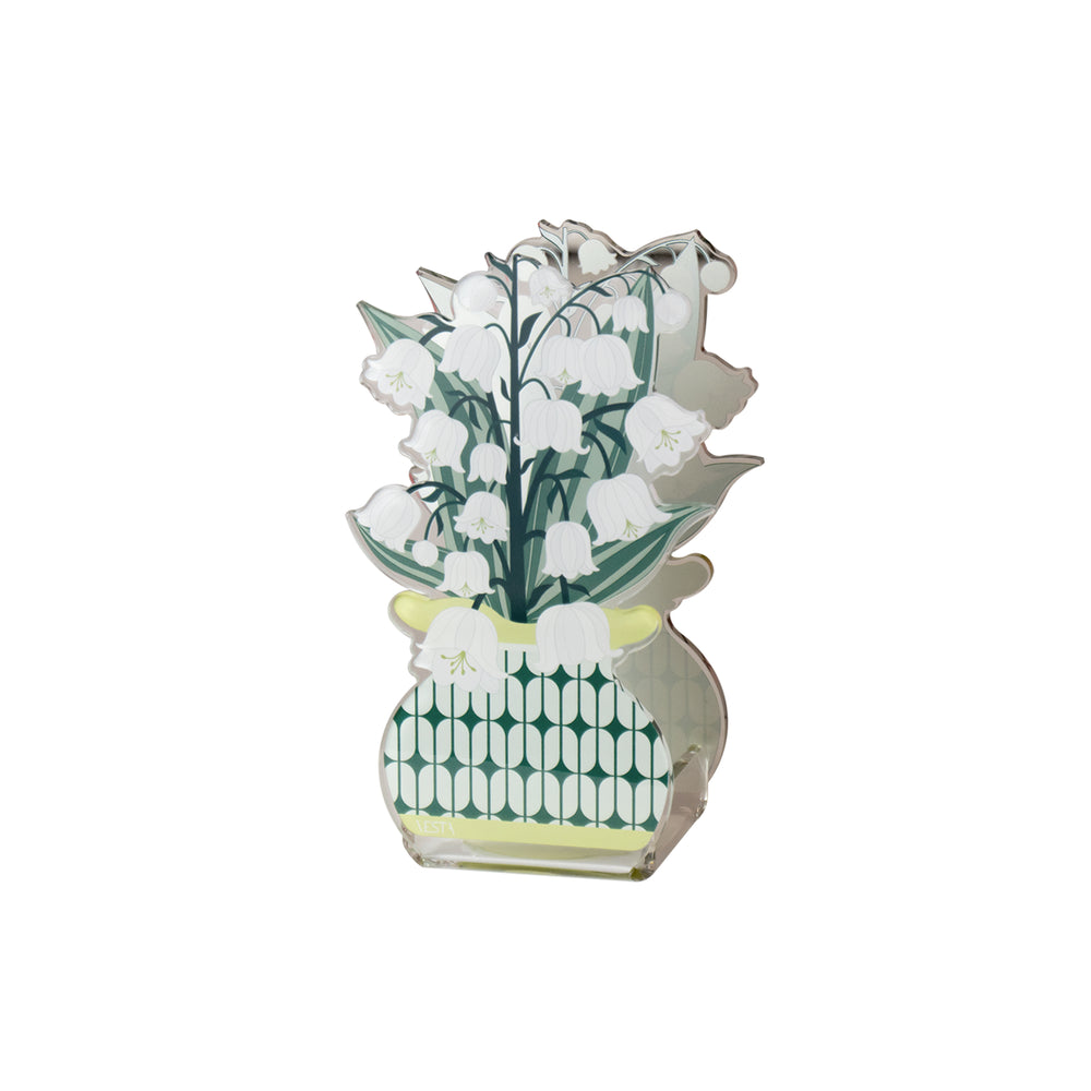 Mini Profumatore Mughetto Mary 8x5,5x14cm Spessore 3mm Bianco Vesta Home