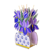 Profumatore Iris Grande 17,5x9,5x30cm Viola Vesta Home