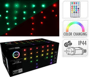 Tenda luminosa a LED RGB, 172 LED, 60x600 cm, multicolore