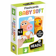 Flashcards Baby Soft Tattili Animali 1-3 anni (10 pz) Headu
