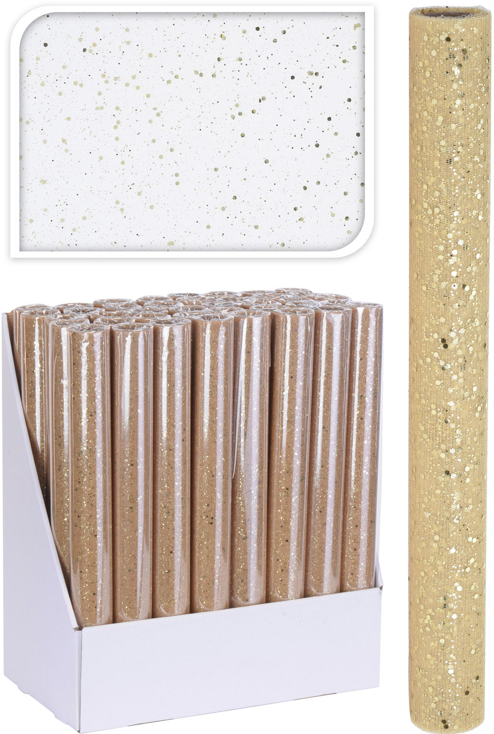 ROTOLO ORGANZA 38X200CM ORO