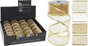 OFFERTA 3 NASTRI GLITTER ORO 4X270CM ASSORTITI