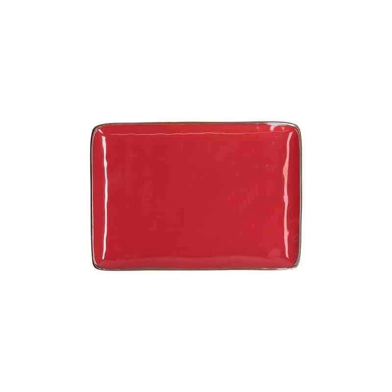 VASSOIO RETTANGOLARE 27X19CM LINEA "CONCERTO" CORALLO