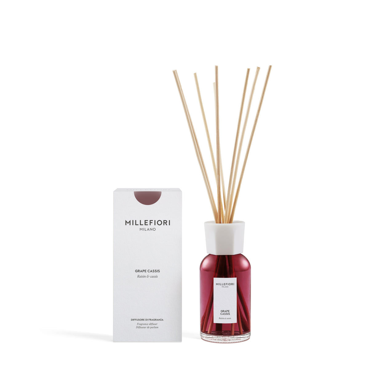 Diffusore a Bastoncini Grape Cassis 100 ml MILLEFIORI MILANO