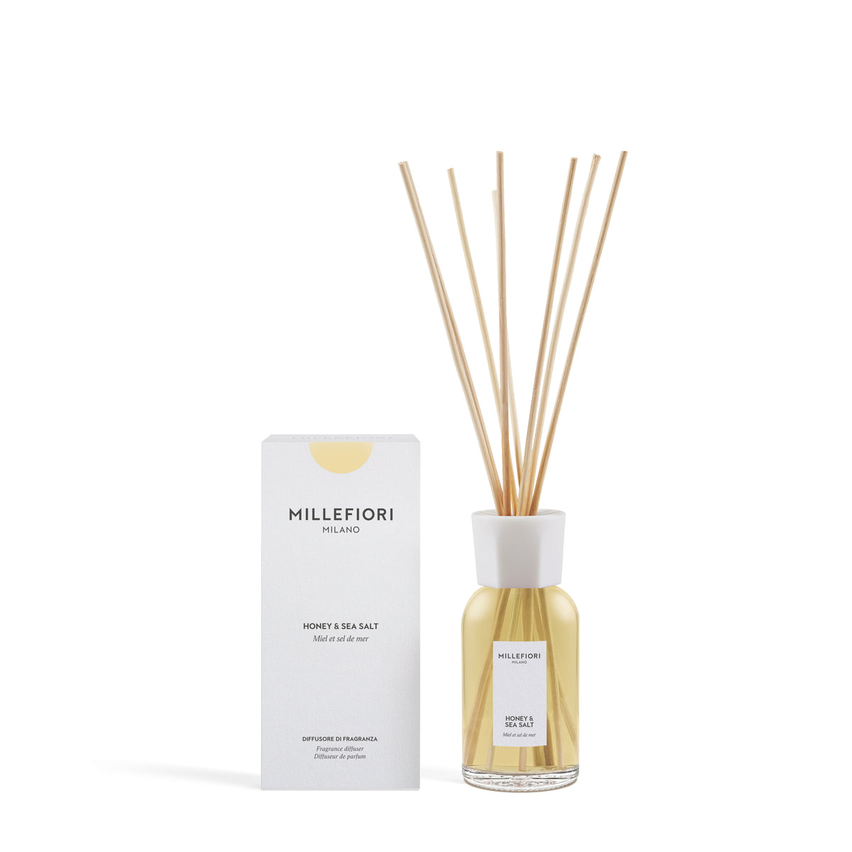 Diffusore a Bastoncini Honey & Sea Salt 250ml Millefiori Milano
