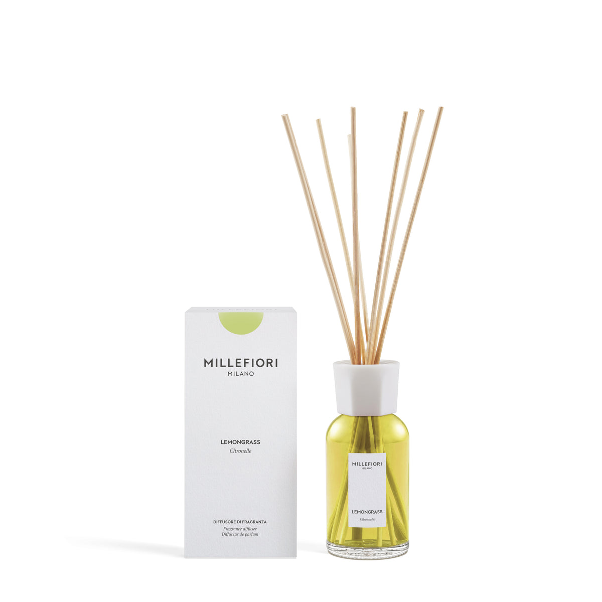 Diffusore a Bastoncini Lemongrass 250ml Millefiori Milano