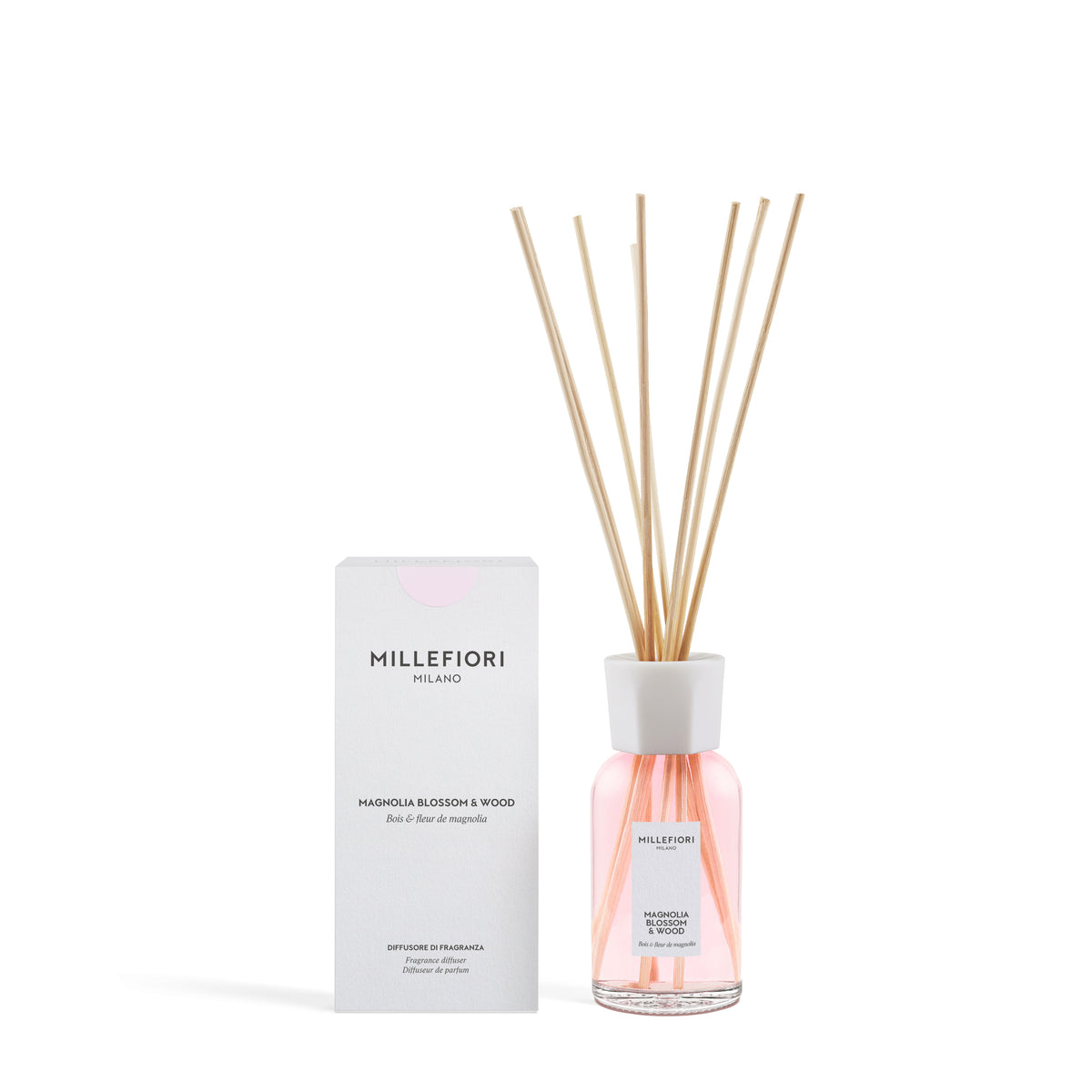 Diffusore a Bastoncini Magnolia Blossom & Wood 250ml Millefiori Milano