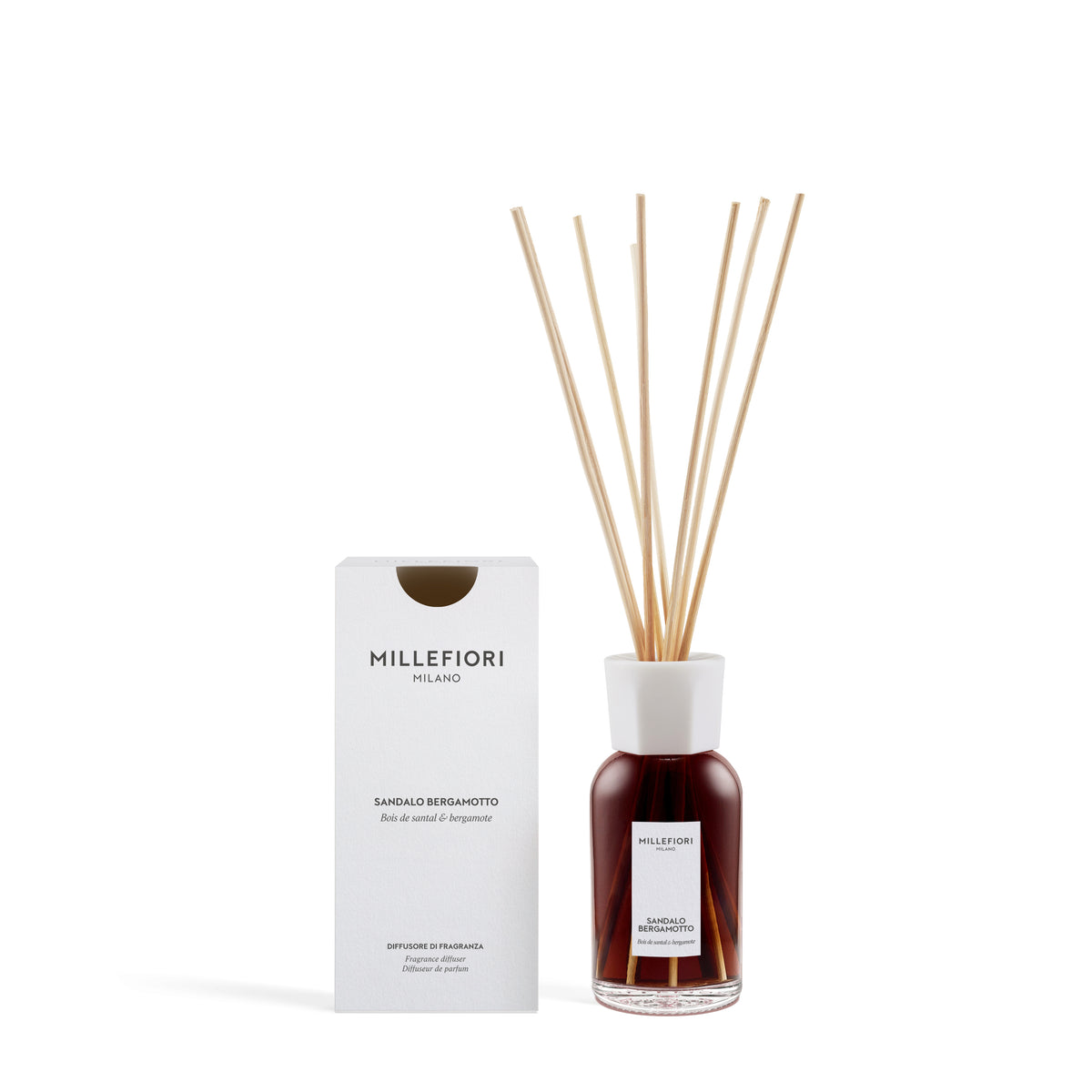 Diffusore a Bastoncini Sandalo Bergamotto 100 ml MILLEFIORI MILANO