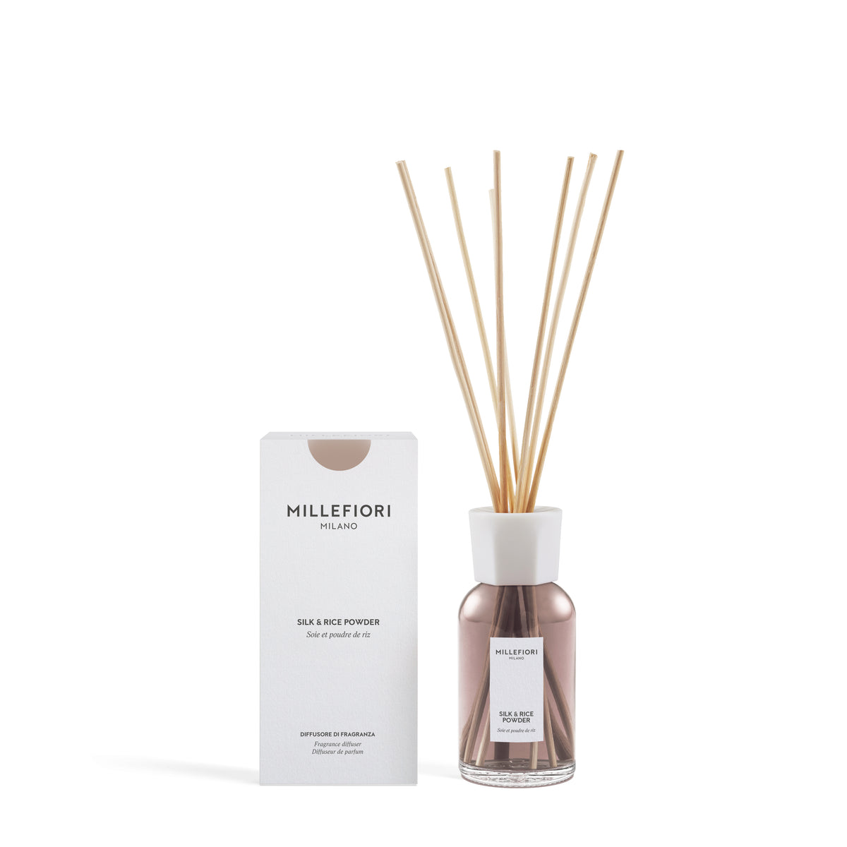 Diffusore a Bastoncini Silk & Rice Powder 250ml Millefiori