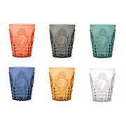 BICCHIERE ACQUA COLORE A SCELTA 9X10.5 CM