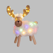 Pecorenna Illuminata 24xH31 cm 50 MicroLED Dual Color Bianco Caldo Multi Peraga Christmas