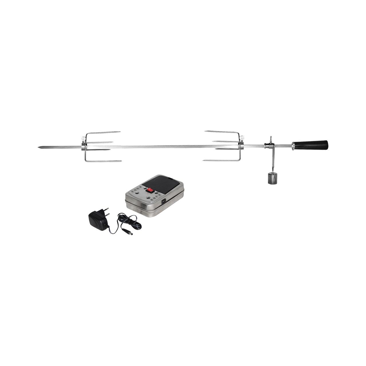 Girarrosto Rotisserie Acciaio Inox per Barbecue Enders