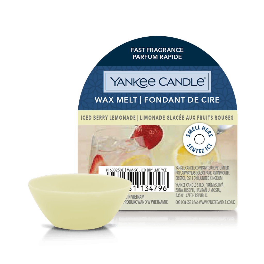 Cera da Fondere Iced Berry Lemonade 22g Giallo Yankee Candle