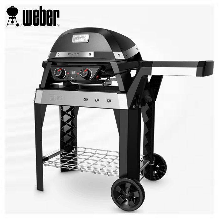 BARBECUE ELETTRICO PULSE 2000 NERO CON CARRELLO