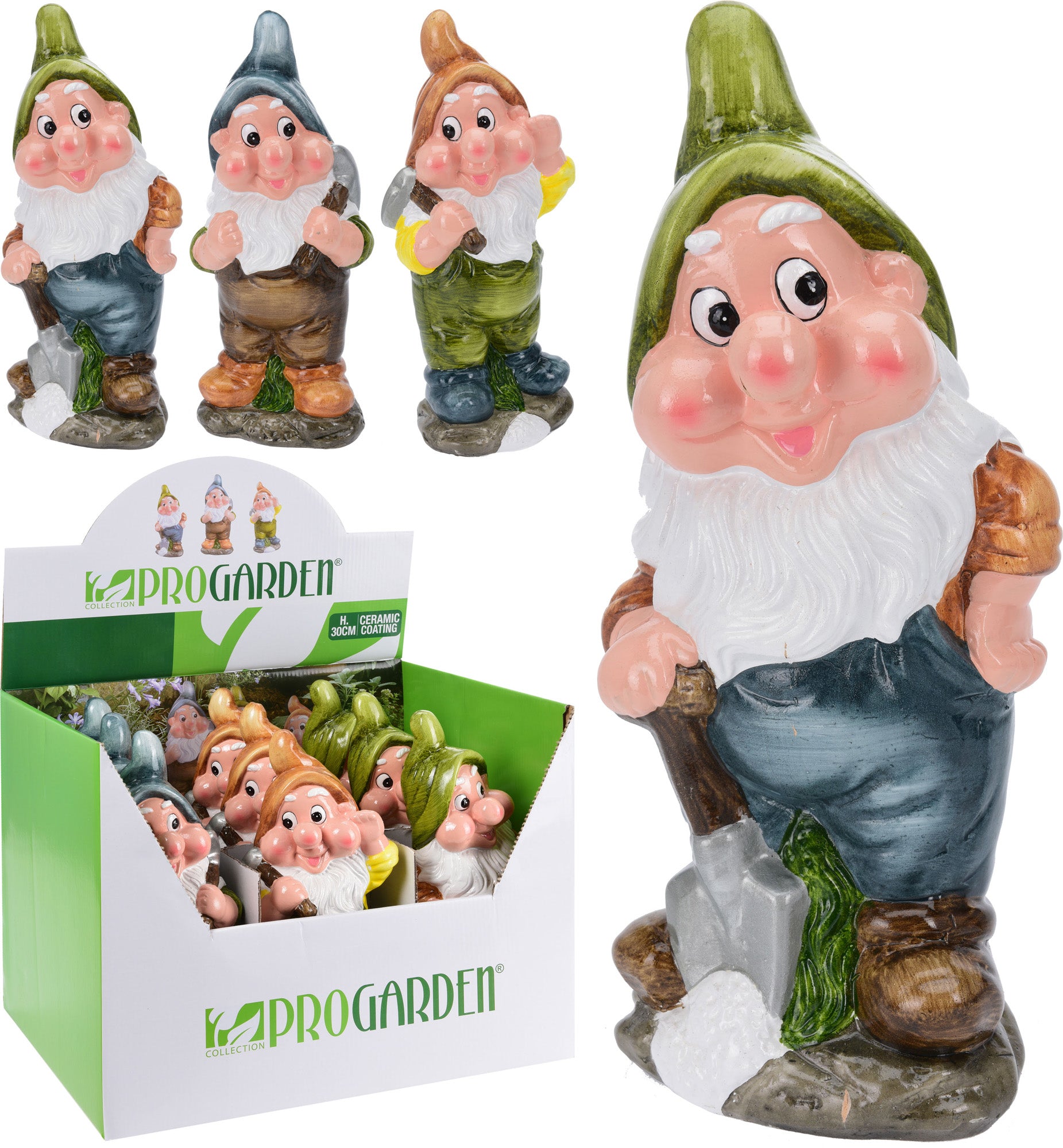 OFFERTA 3PZ NANO DA GIARDINO 30 CM MODELLO ASSORTITO