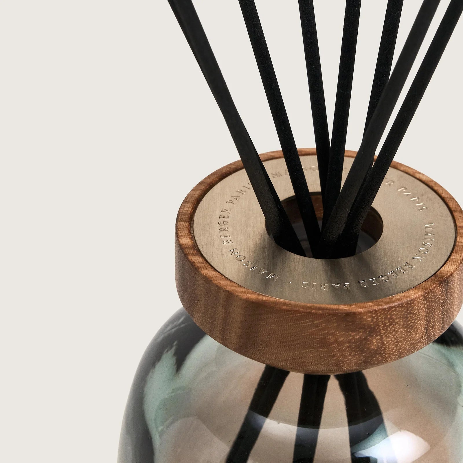 Diffusore a Bastoncini Bouquet WOOD Vert e Ambre 180ml Zeste de Verveine (H 24cm) Maison Berger