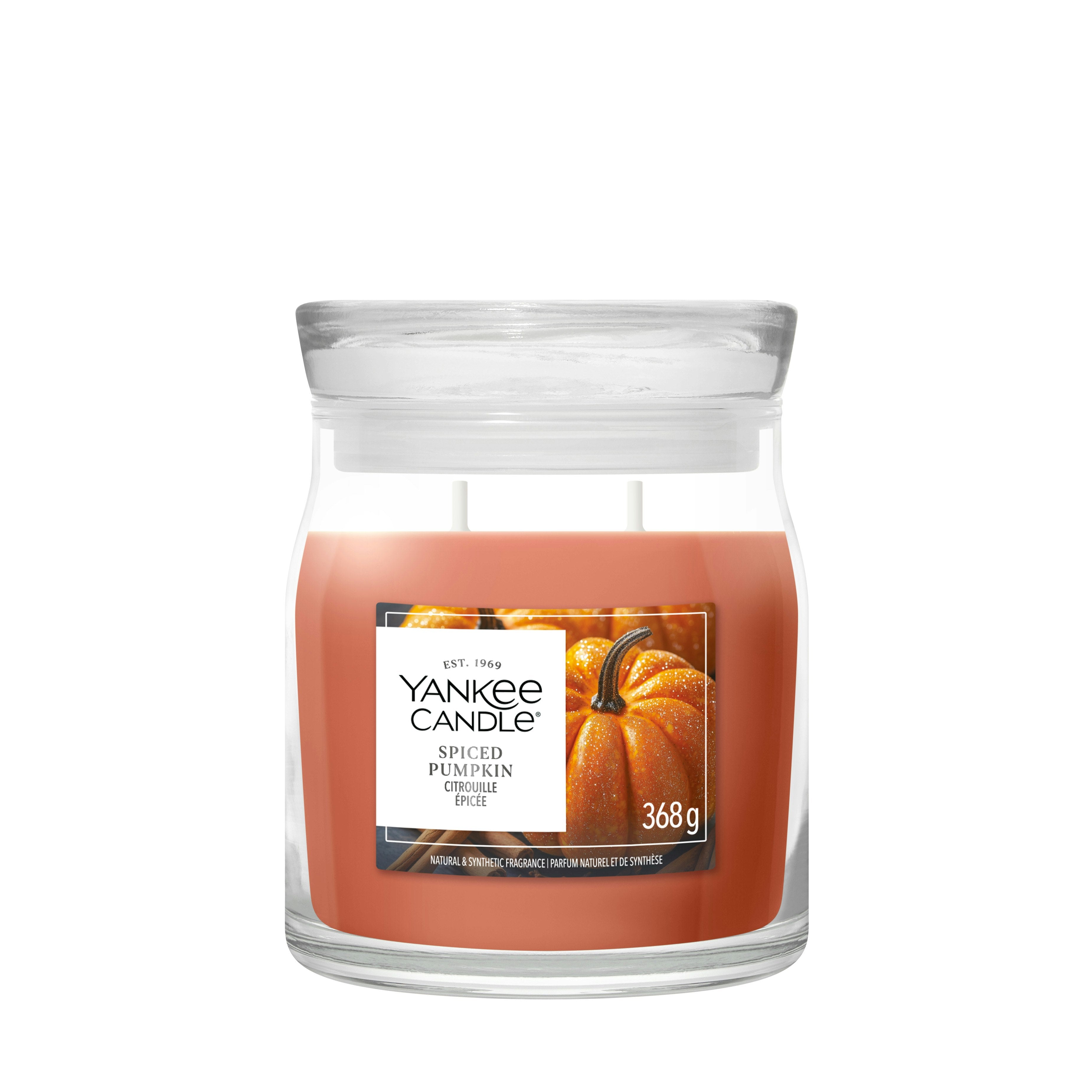 Candela Spiced Pumpkin 368g Arancione Yankee Candle