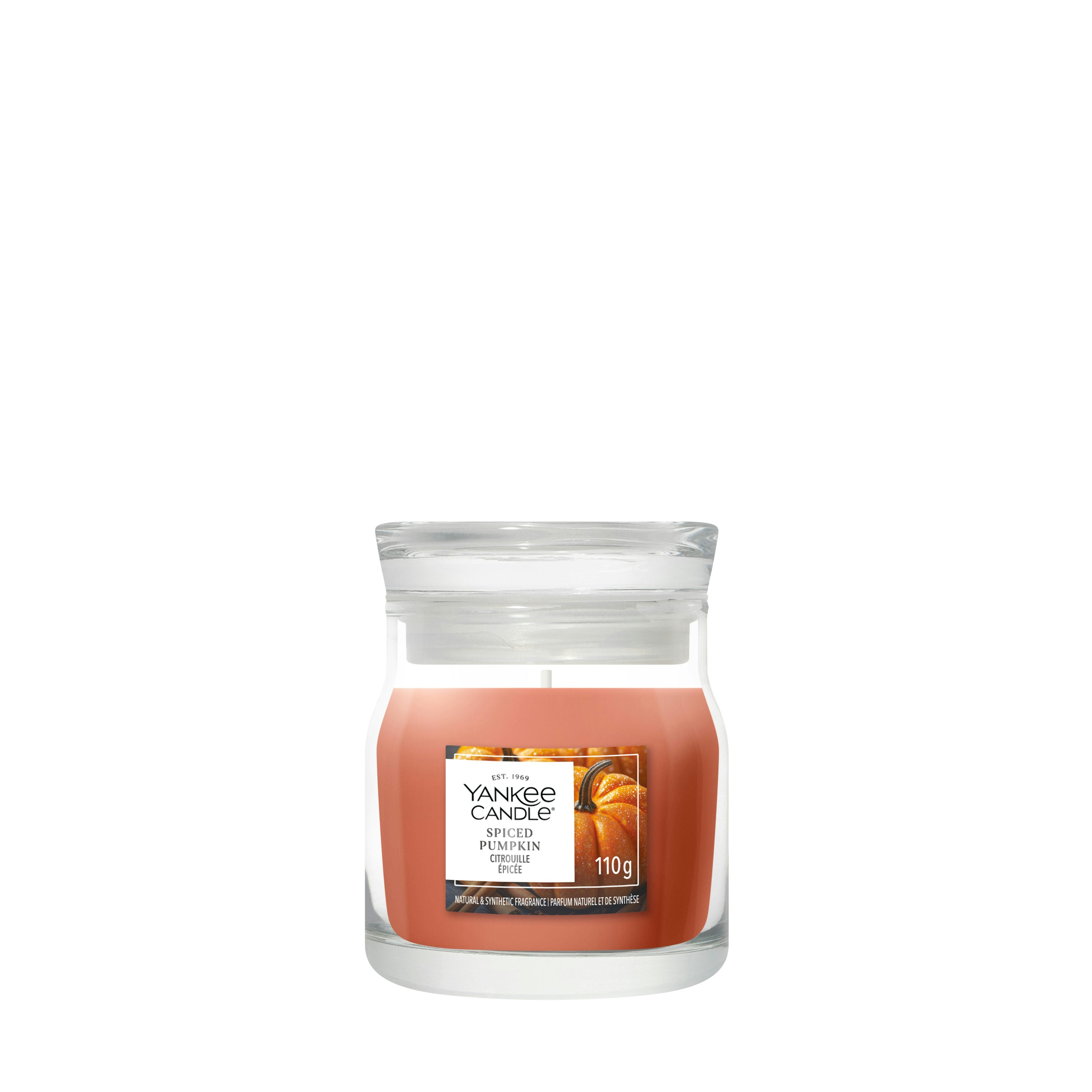 Candela Spiced Pumpkin 110g Arancione Yankee Candle