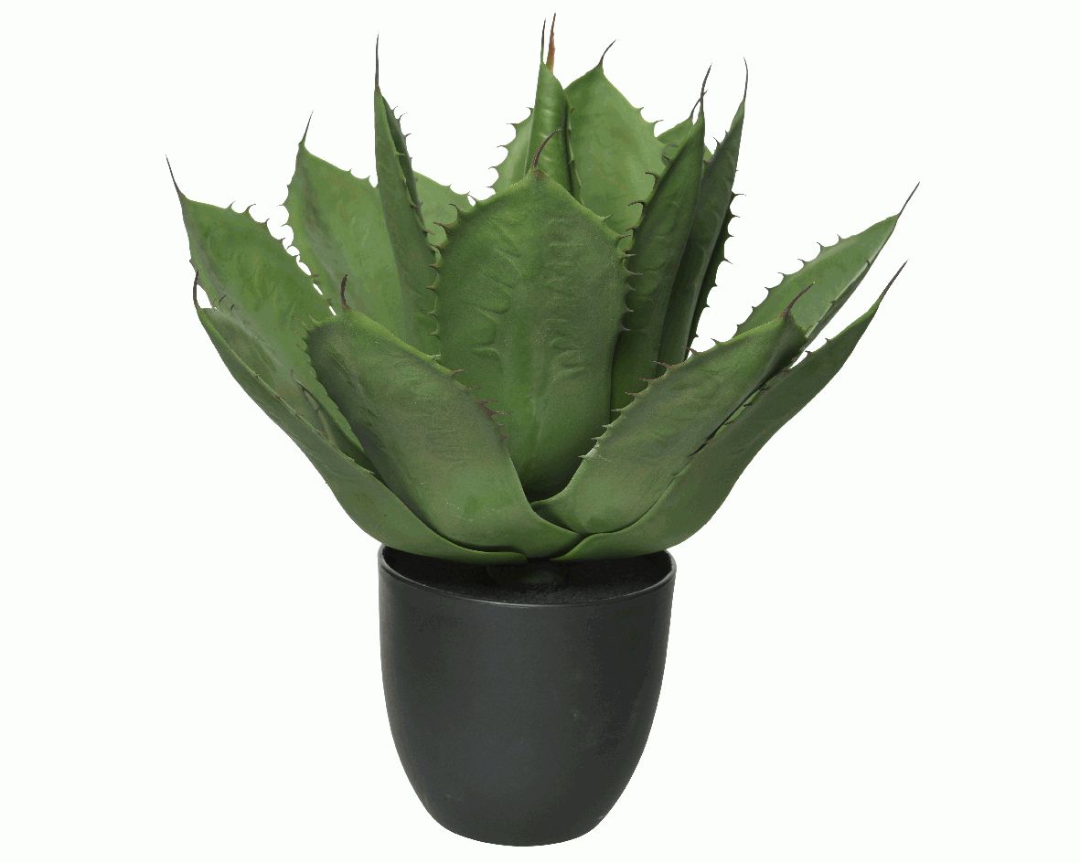 AGAVE PARRASANA IN VASO ARTIFICIALE 40X50CM VERDE