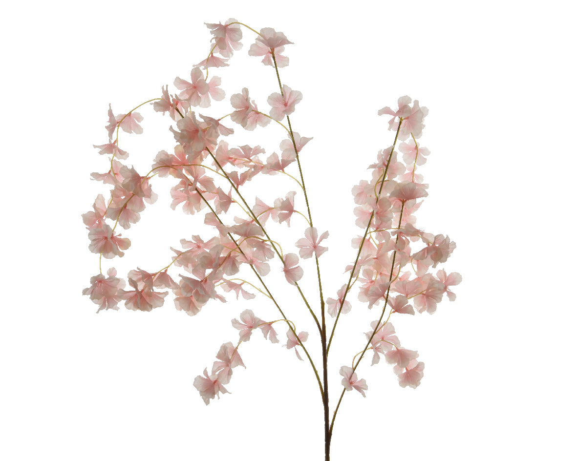 RAMO FIORI IN SETA ROSA 38X44X120CM