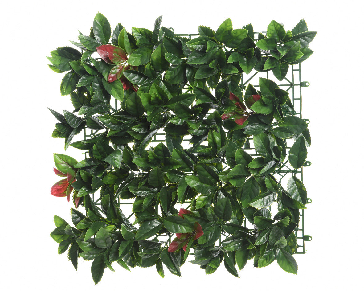 SIEPE ARTIFICIALE PHOTINIA 100X100CM VERDE