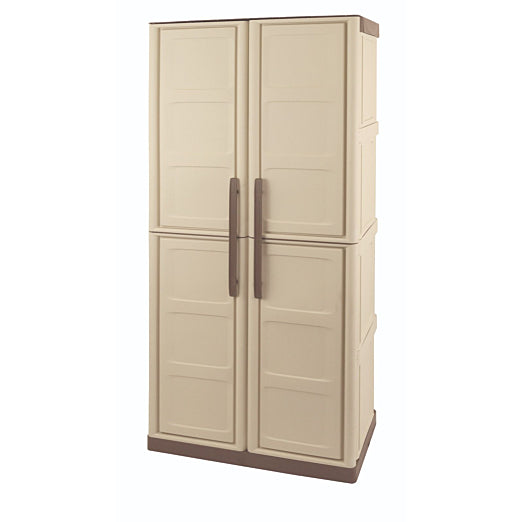 MOBILE IN RESINA PER ESTERNI 70X39X165CM ECRU'/TORTORA
