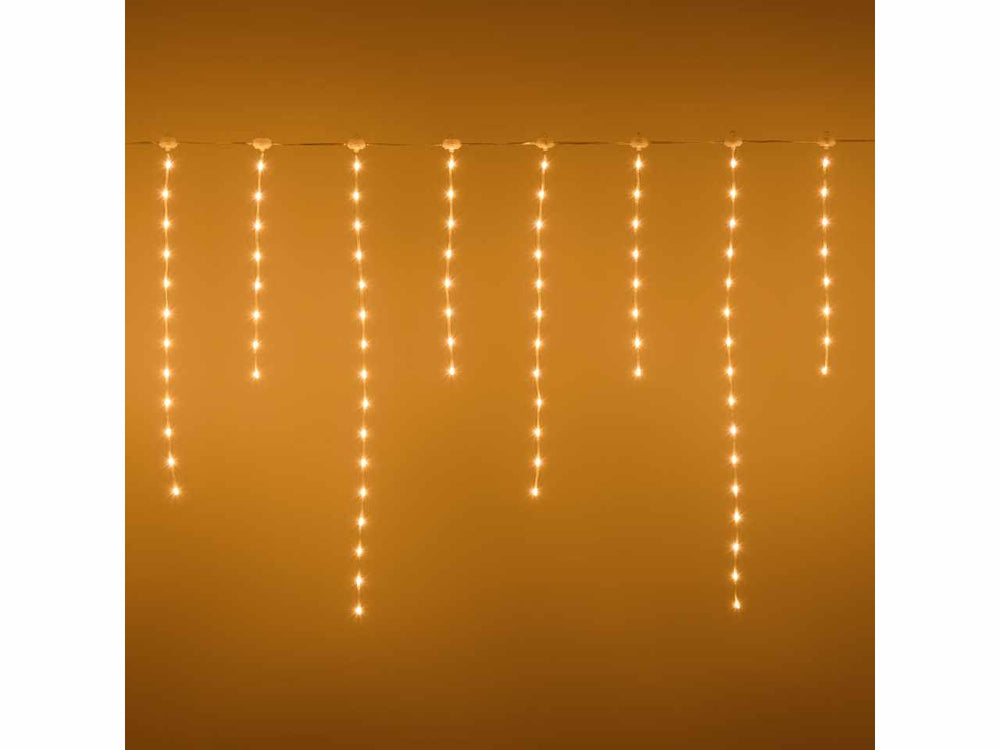 Tenda 220led bianco caldo 304x80cm Peraga Christmas
